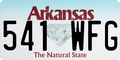 AR license plate 541WFG
