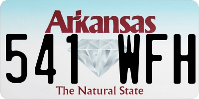 AR license plate 541WFH