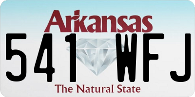 AR license plate 541WFJ