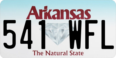 AR license plate 541WFL