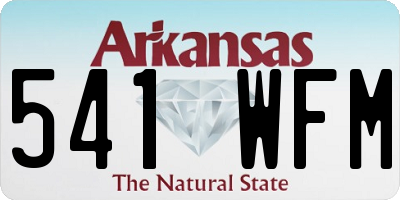 AR license plate 541WFM