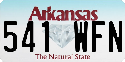AR license plate 541WFN