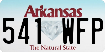 AR license plate 541WFP