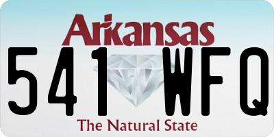 AR license plate 541WFQ