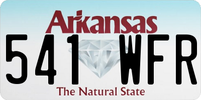 AR license plate 541WFR