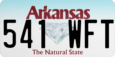 AR license plate 541WFT