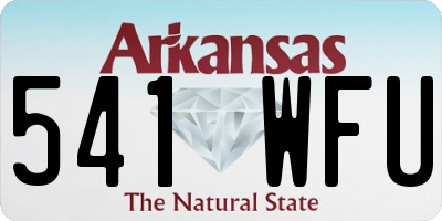 AR license plate 541WFU
