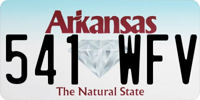 AR license plate 541WFV