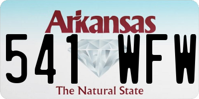 AR license plate 541WFW