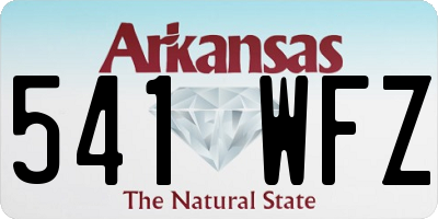 AR license plate 541WFZ
