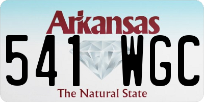 AR license plate 541WGC