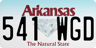 AR license plate 541WGD