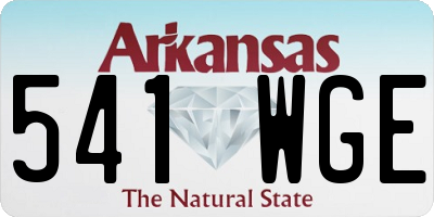 AR license plate 541WGE