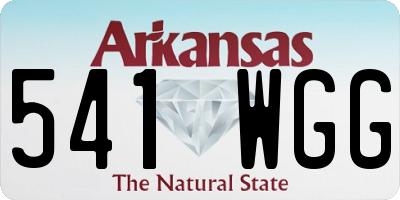 AR license plate 541WGG