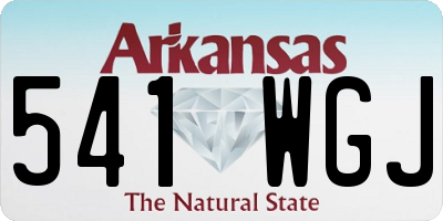 AR license plate 541WGJ