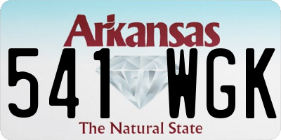 AR license plate 541WGK
