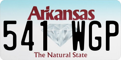 AR license plate 541WGP
