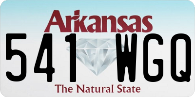 AR license plate 541WGQ