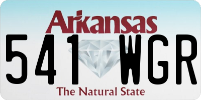AR license plate 541WGR
