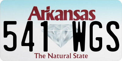 AR license plate 541WGS