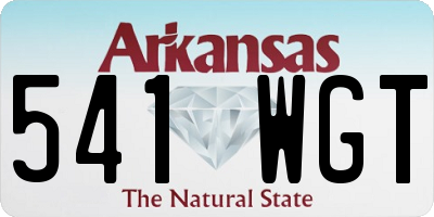 AR license plate 541WGT