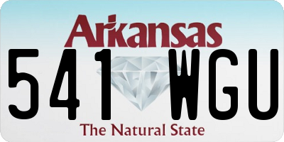 AR license plate 541WGU