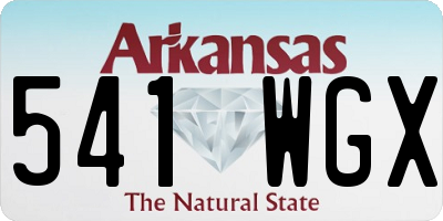 AR license plate 541WGX