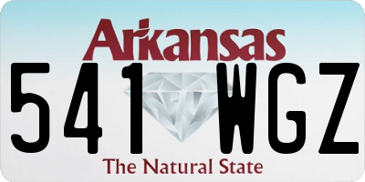 AR license plate 541WGZ