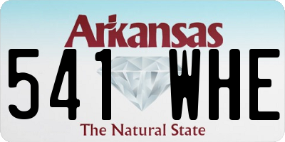 AR license plate 541WHE