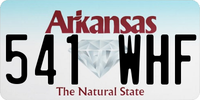 AR license plate 541WHF