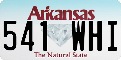 AR license plate 541WHI