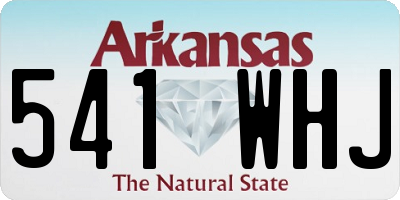 AR license plate 541WHJ