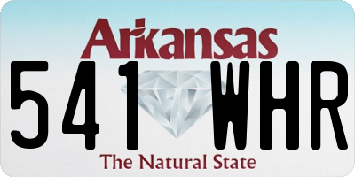 AR license plate 541WHR
