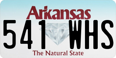 AR license plate 541WHS