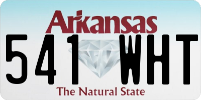 AR license plate 541WHT