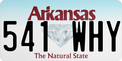 AR license plate 541WHY