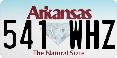 AR license plate 541WHZ