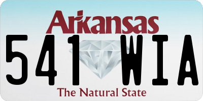 AR license plate 541WIA
