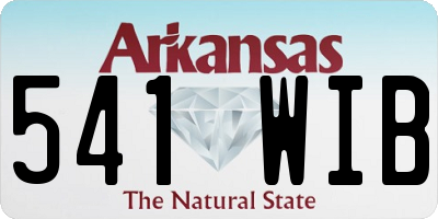 AR license plate 541WIB