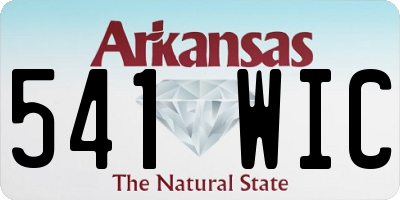 AR license plate 541WIC