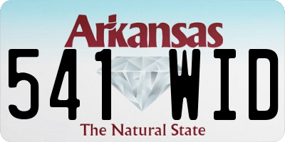 AR license plate 541WID