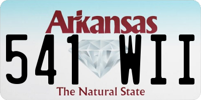AR license plate 541WII