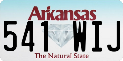 AR license plate 541WIJ