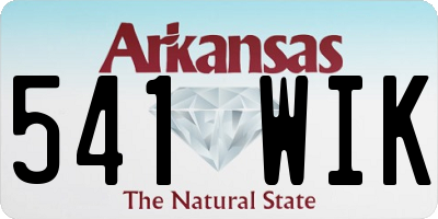 AR license plate 541WIK