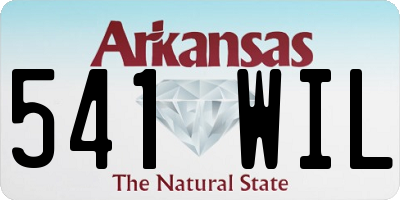 AR license plate 541WIL