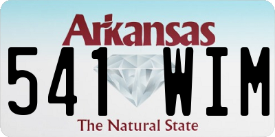 AR license plate 541WIM