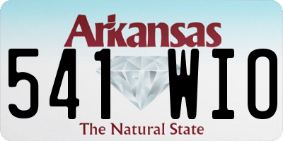 AR license plate 541WIO