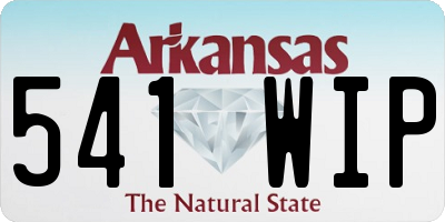AR license plate 541WIP