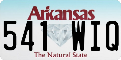 AR license plate 541WIQ