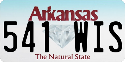 AR license plate 541WIS